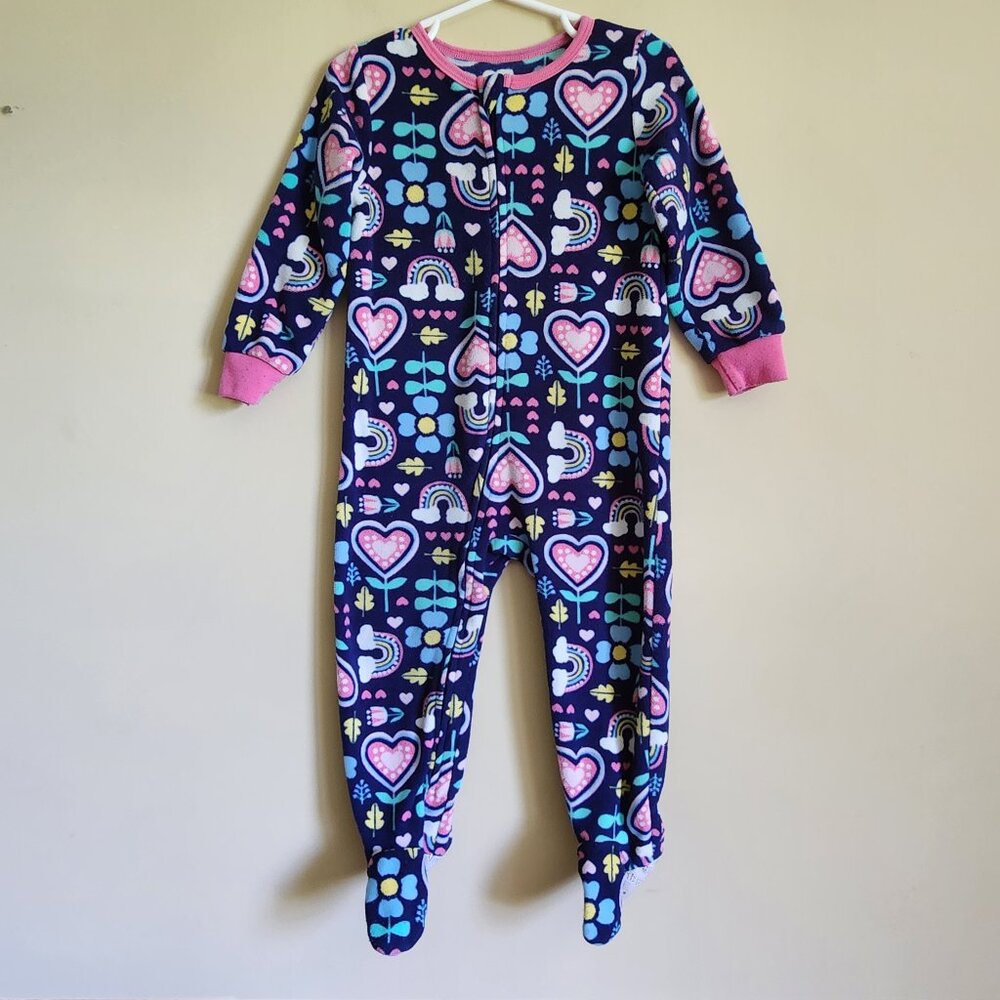 Kids Headquarters - Soft sleeper zip up pajamas with footed Size 2T